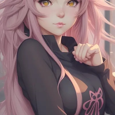 a close up of a person with moew pose, beautiful a...