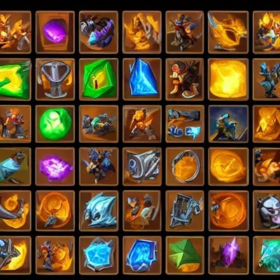 video games icons, 2d icons, rpg skills icons, wor...