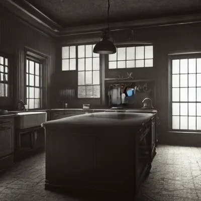 1900's kitchen l : : close shot : : 3 5 mm, realis...