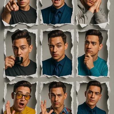 Dynamic Personality Collage – AI Prompt 