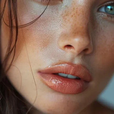 close-up of a stunning fashion model, ultra-realis...