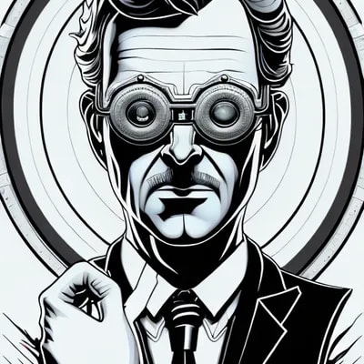 A shockingly detailed monochromatic vector illustr...