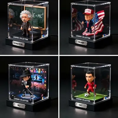 “A hyper-detailed 3D collectible diorama of [CHARACTER OR SU