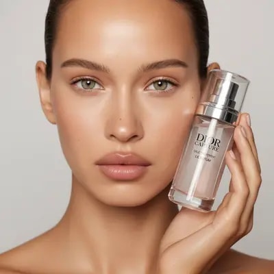 ultra-realistic | soft daylight | minimal background | luxury skincare