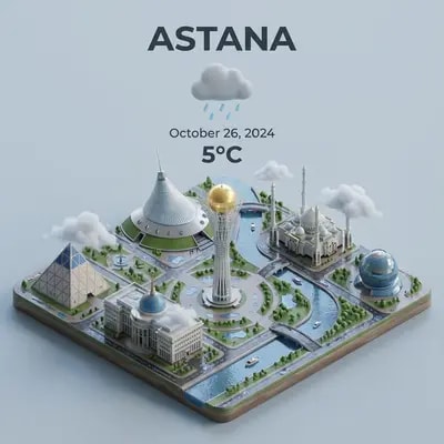 Очень прикольно, знает Астану очень хорошо, следовательно другие города тоже) достопримечательности 