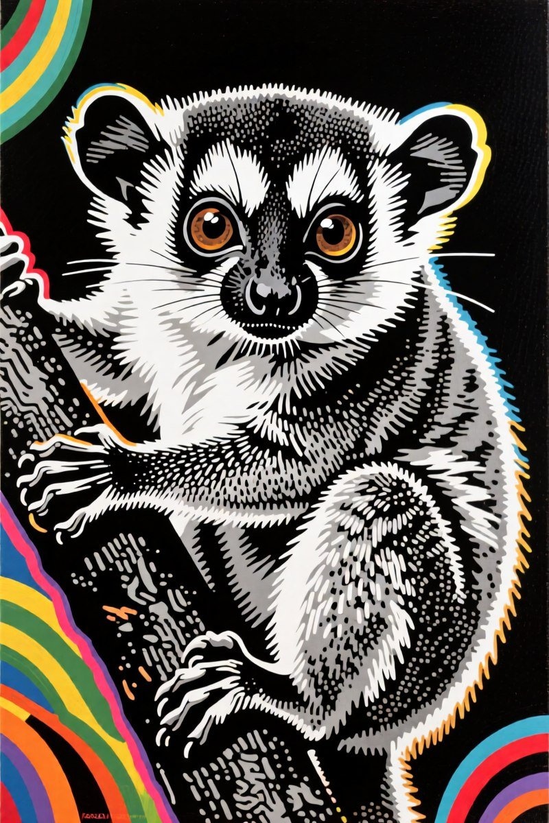 ✏  Tarsier, by Thomas Mariano, 35mm film, grainy, very detai