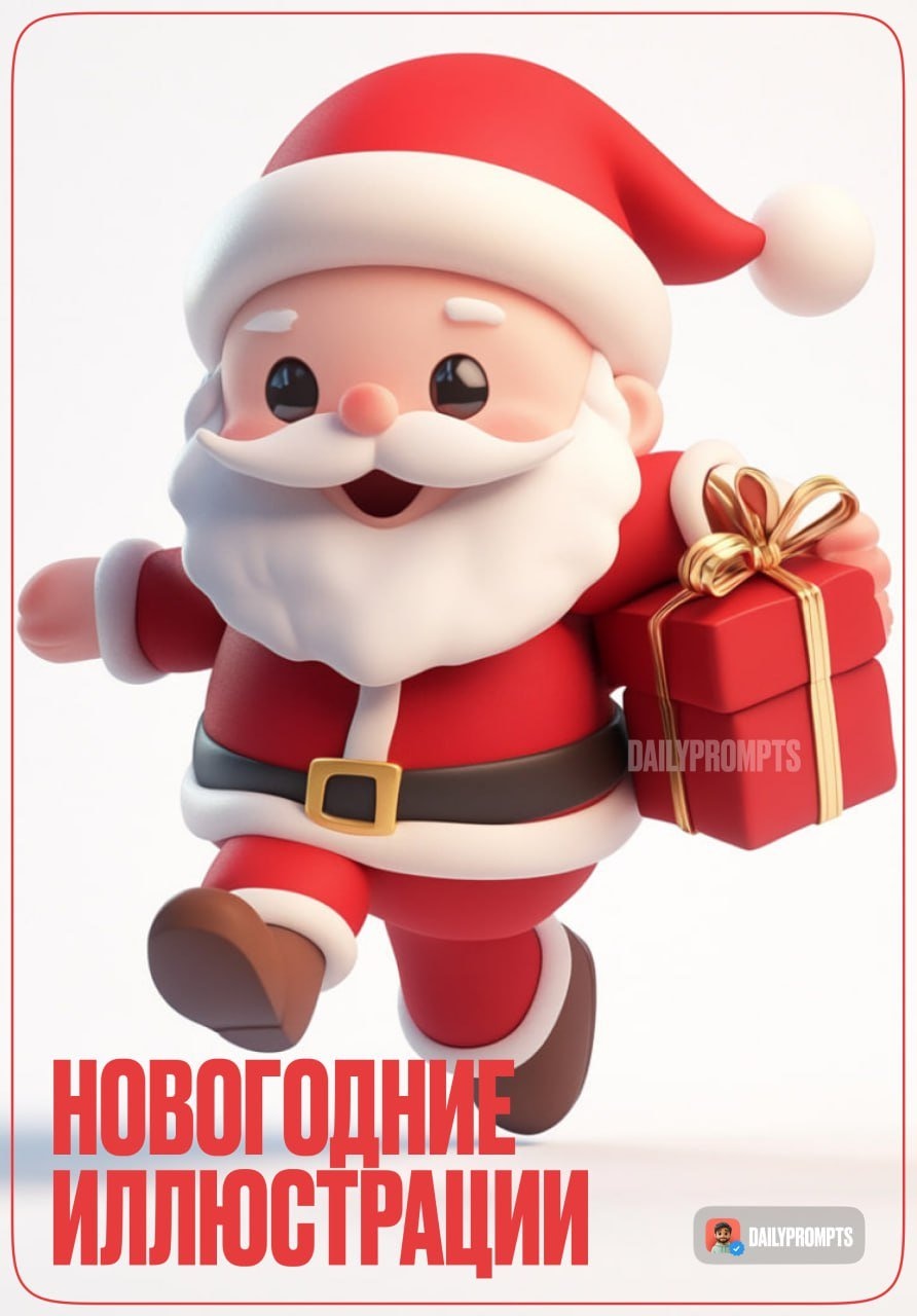 Новогодняя 3D композиция с елкой и снеговиком