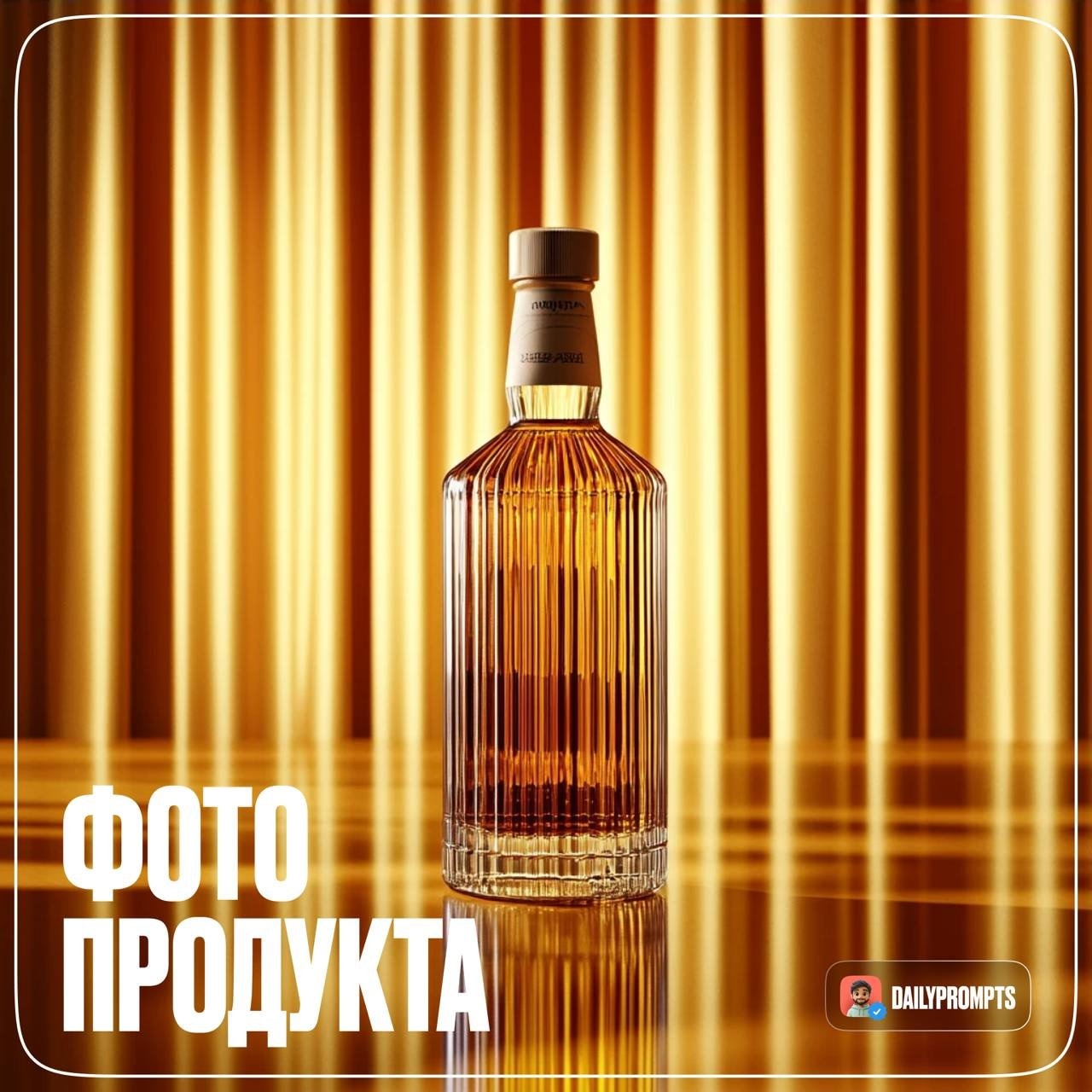 Симметричная предметная съёмка с акцентом на свет