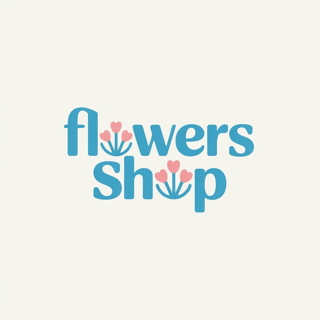 Логотип цветочного магазина Flowers Shop