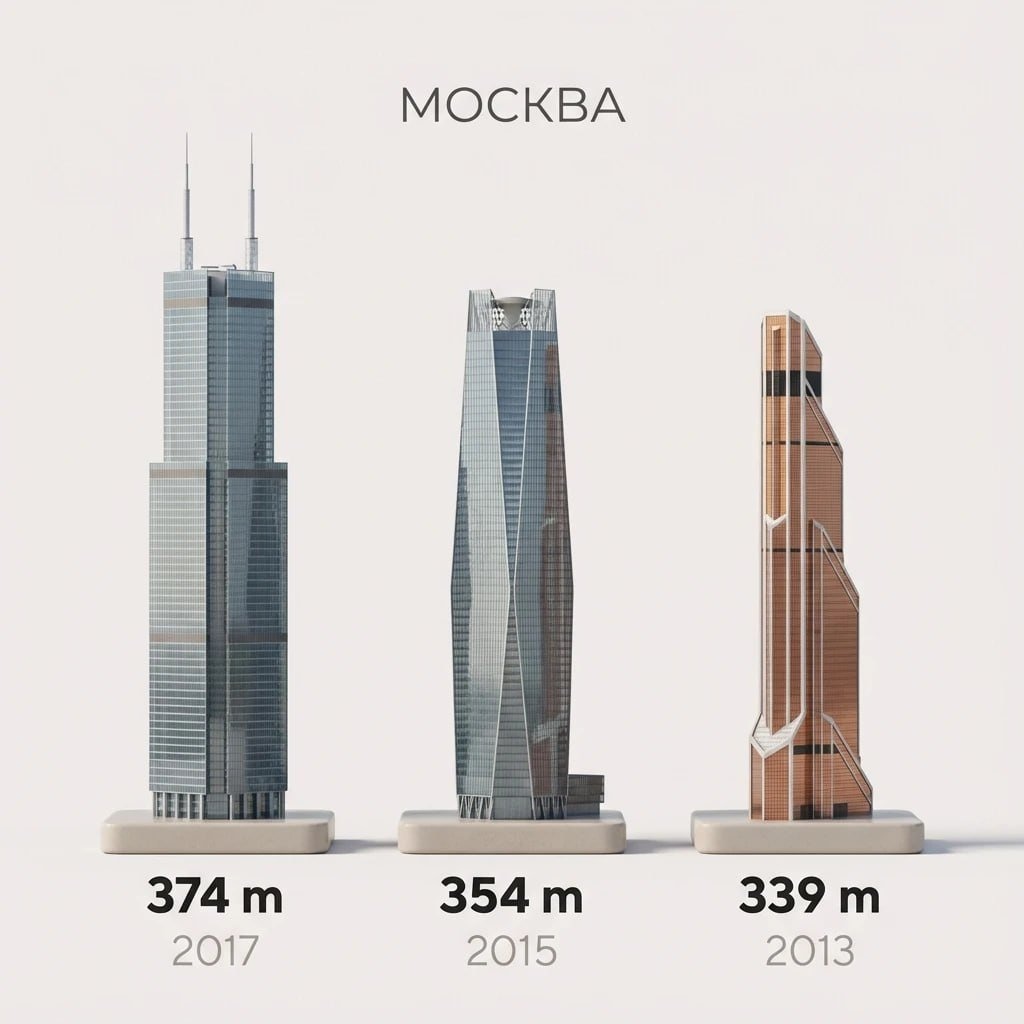 Самые высокие здания города в миниатюре