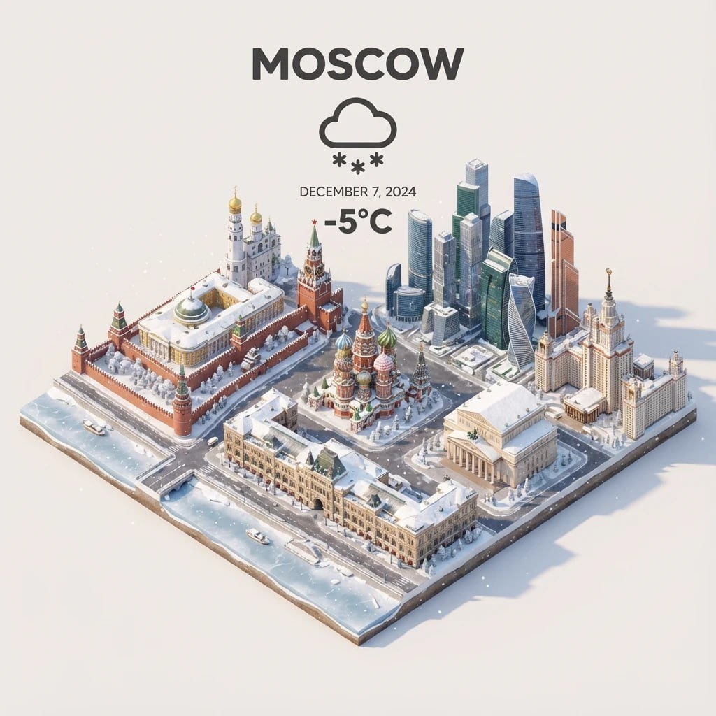 Изометрический прогноз погоды для города