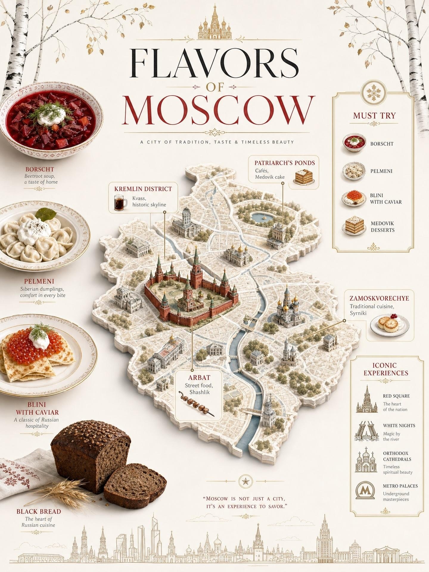 Карта вкусов Москвы в 3D