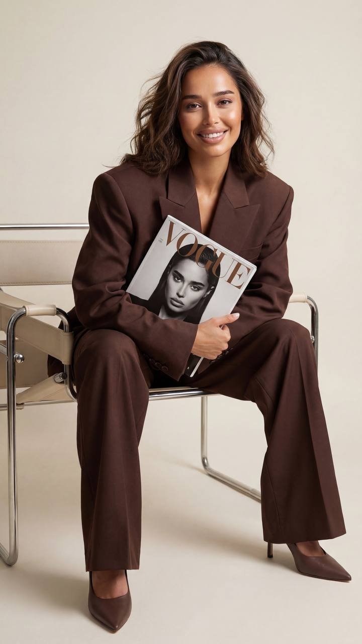 The model uses a photo reference as an exact basis for appearance, proportions a