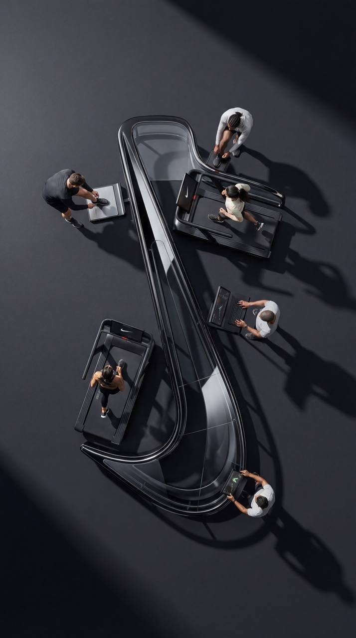 Ultra-wide-angle hyper-realistic top-down view.