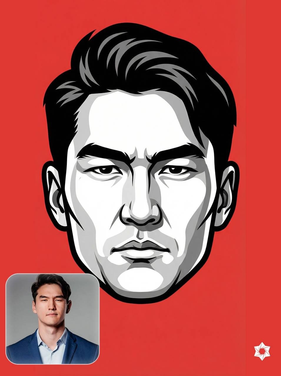 Create a high-contrast vector mascot illustration based strictly on the uploaded