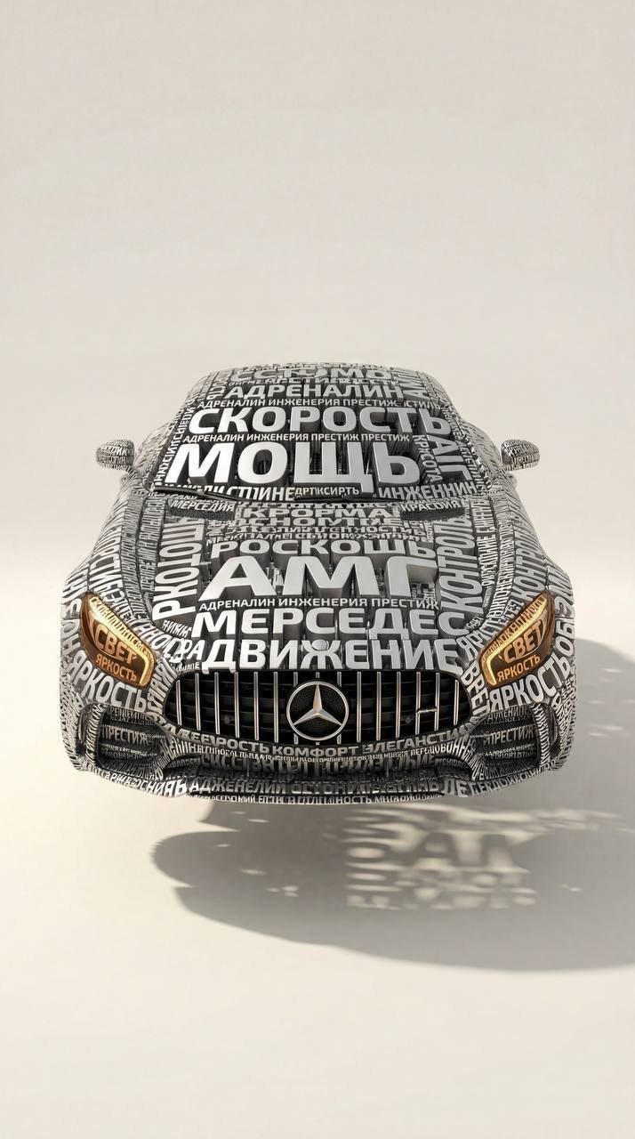 The entire form of the object is completely created exclusively from dense, inte