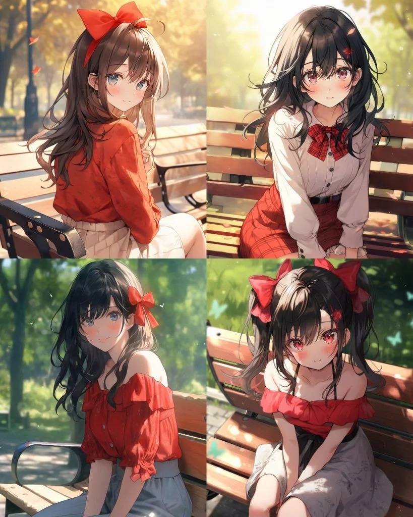 Промпт девушки в стиле аниме