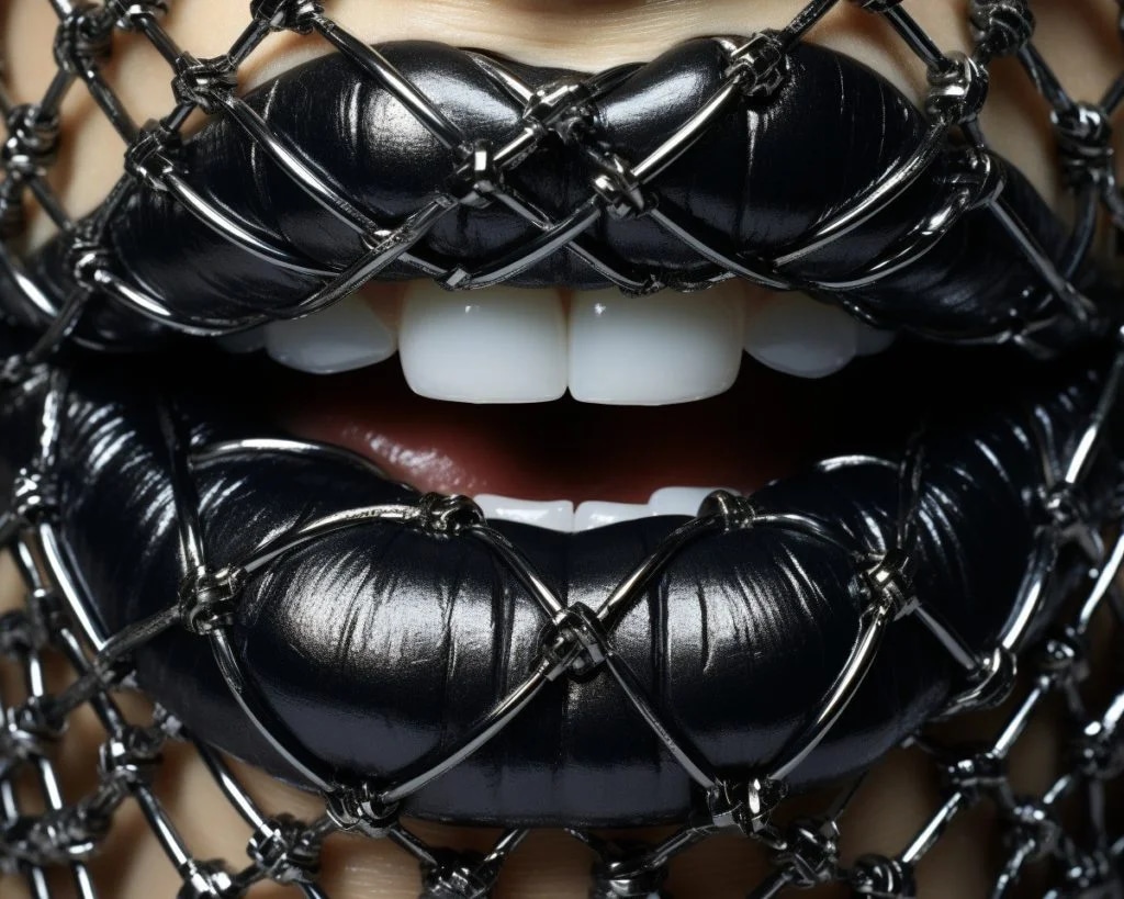 Промпт губы, макросъемка