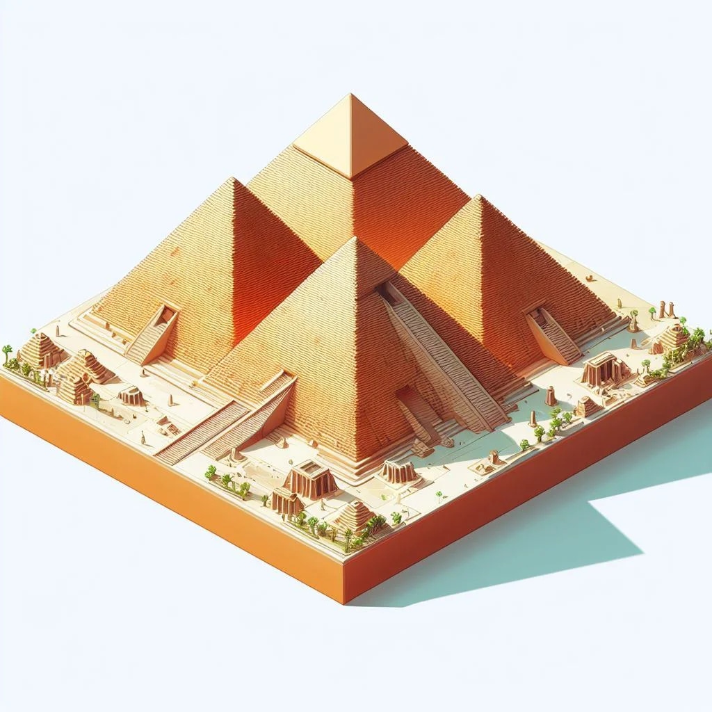 Промпт изометрические объекты в DALL E 3