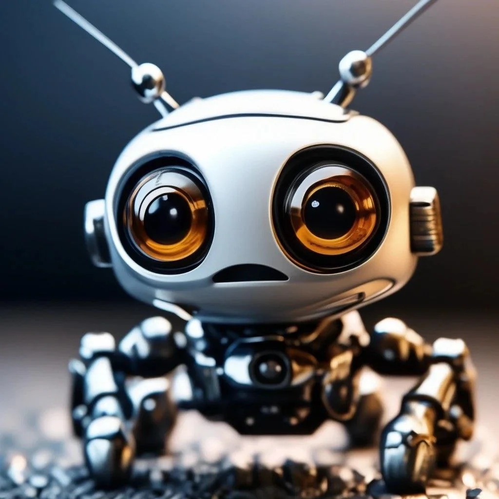 Промпт маленького смешного микро робота