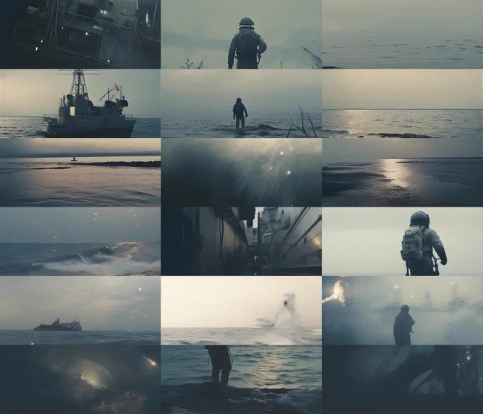 Промпт нескольких киносцен