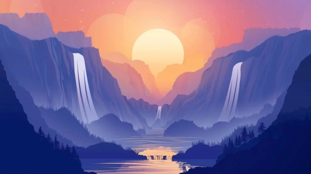 Промпт обоев в векторном стиле