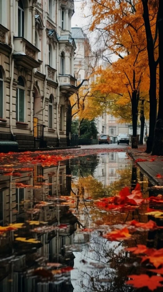 Промпт осень в Санкт-Петербурге