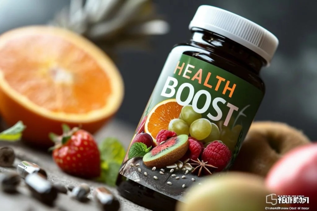 Промпт витамины с надписью