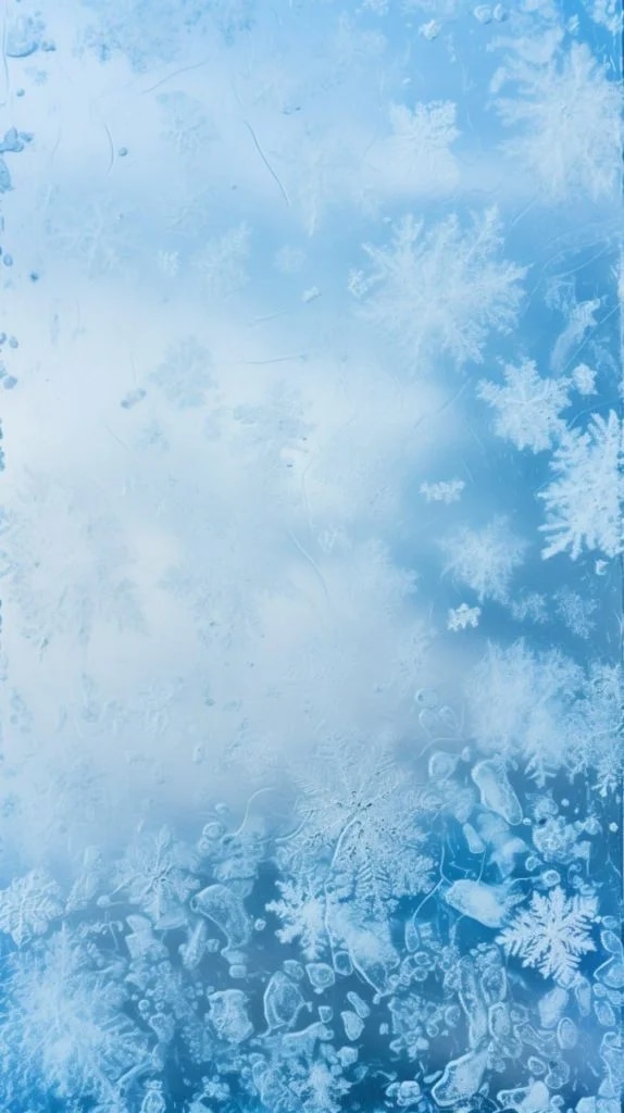 Промпт зимних узоров на стекле, фон