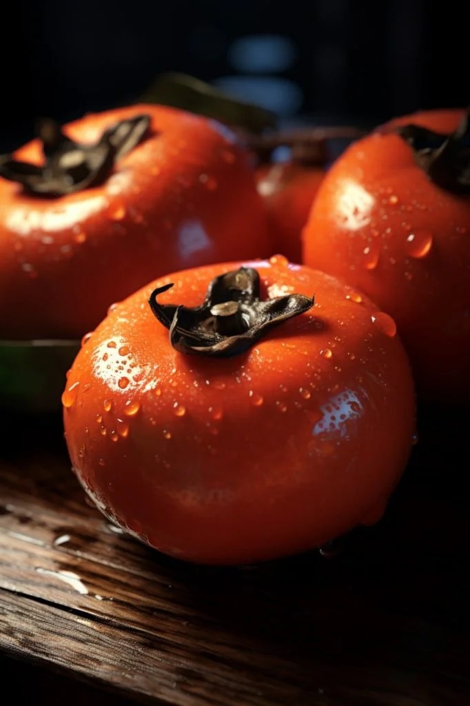 Промт фото хурмы, макросъемка