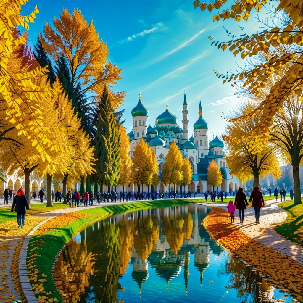 Солнечная осень в Грозном