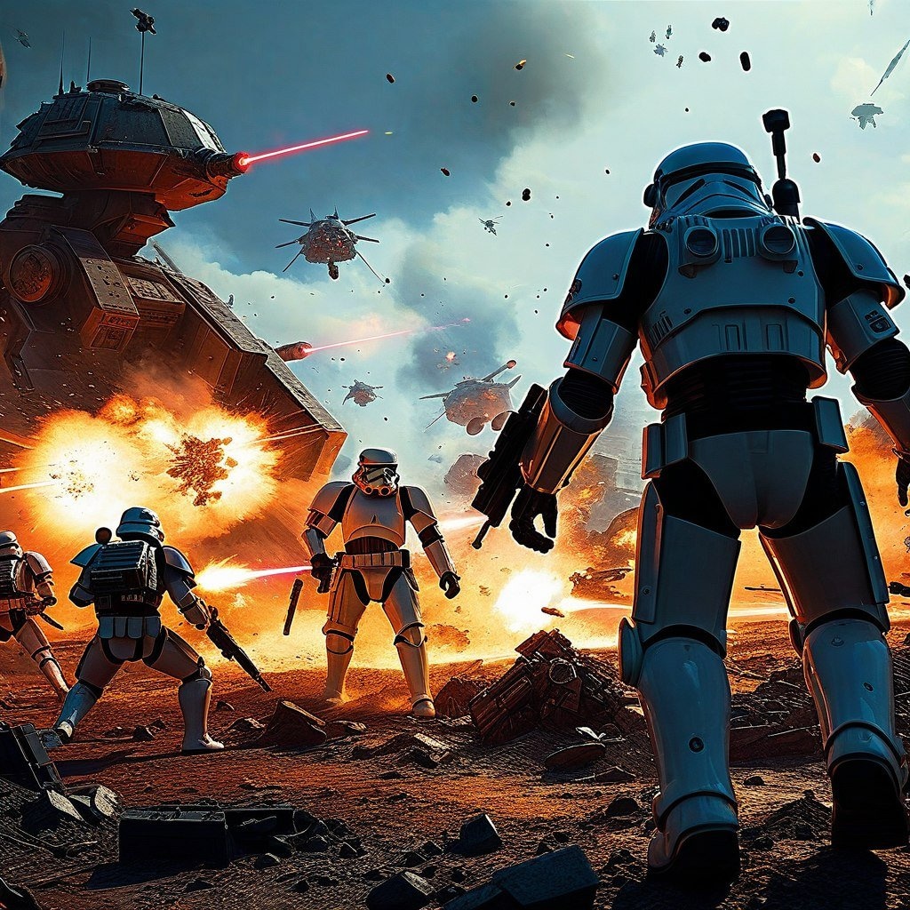 Космодесант Warhammer и герои Star Wars