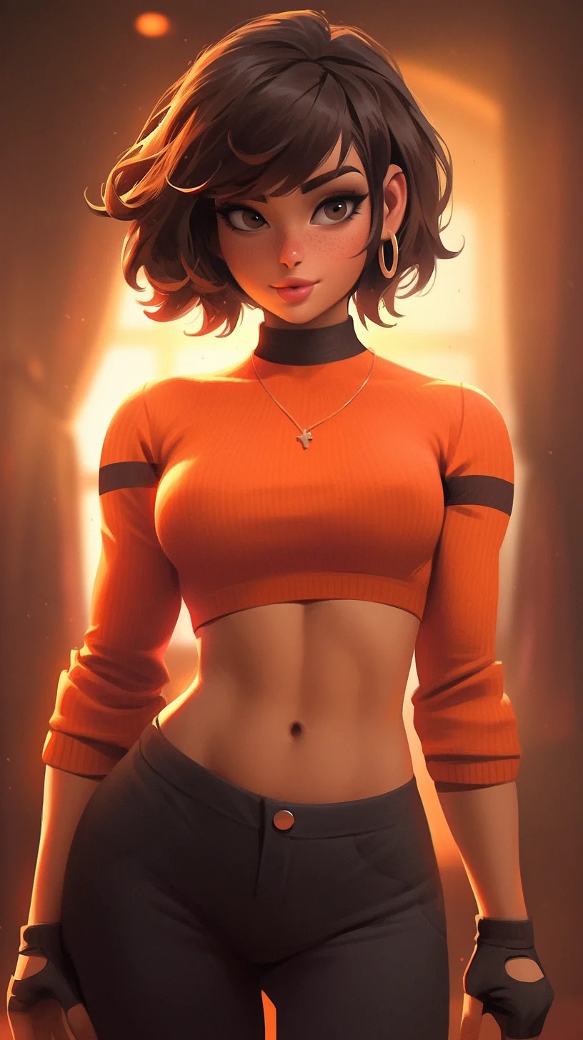 velma from scooby-doo, beautiful charismatic girl,...