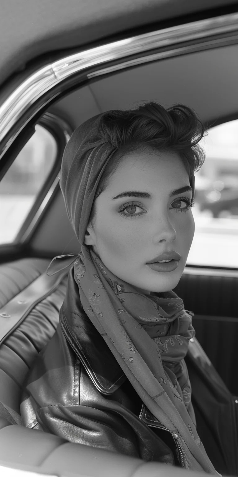 Black and white street photography of an attractiv...