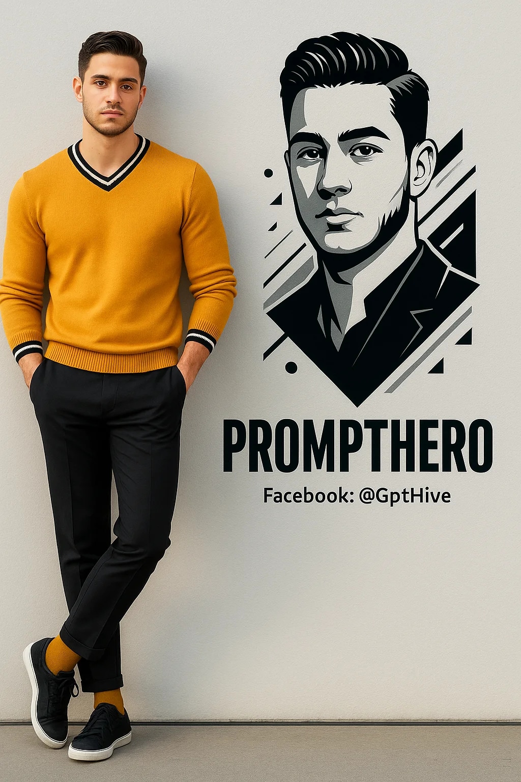 "Ultra-realistic 8K full-body portrait of a stylis...