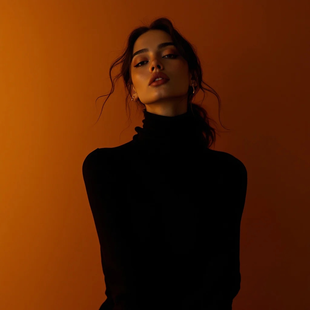 fashion editorial photography, front shot, upper b...