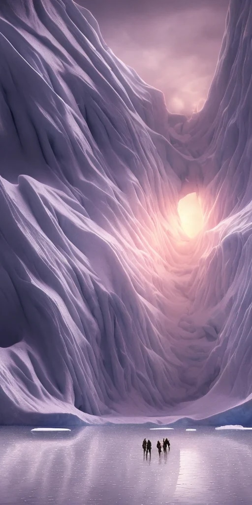 Multiple connecting tunnels in antartica bellow th...