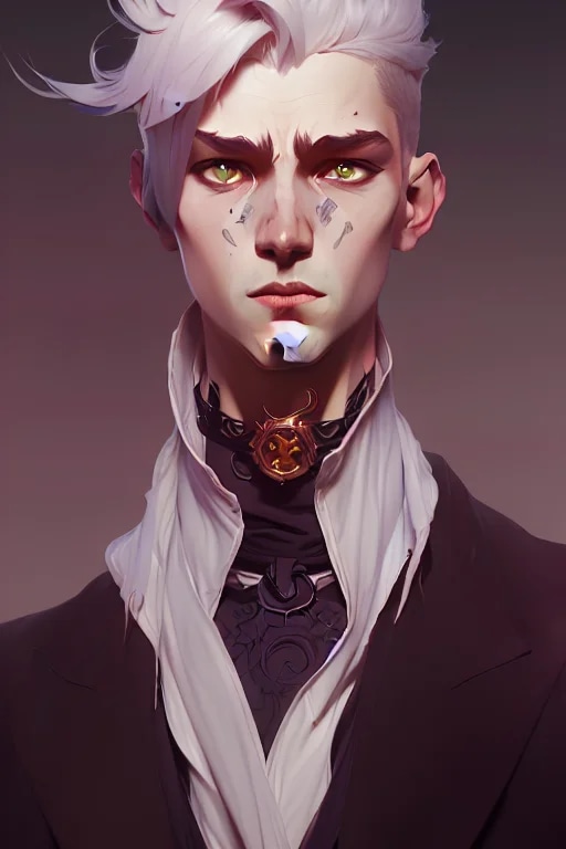 Full height Portrait of young male (villain), cent...