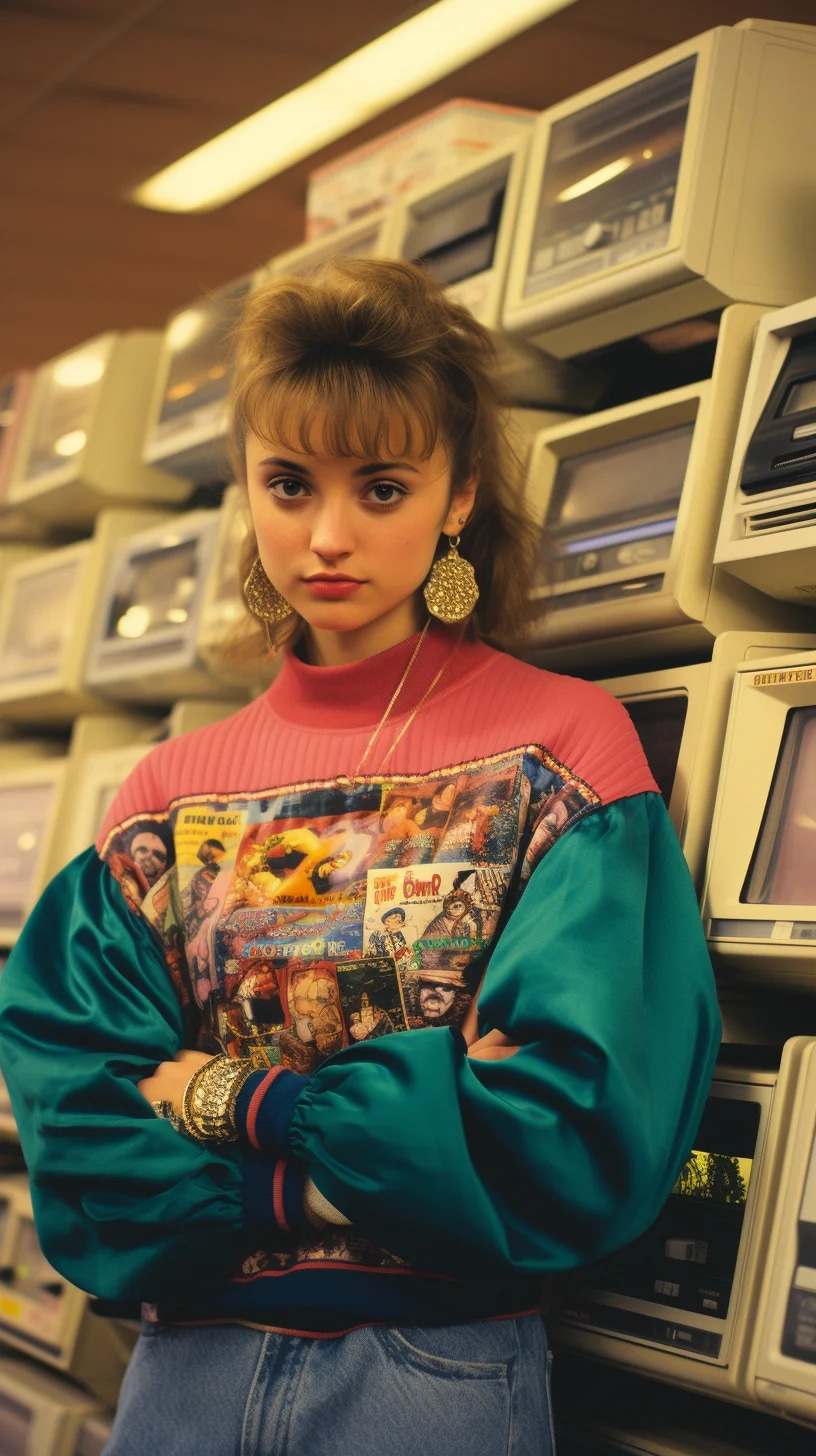 Kooky portraits of 90’s mall teens in retro clothi...