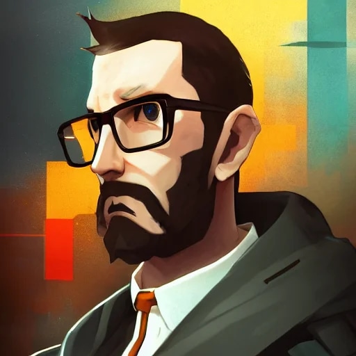 High quality portrait of Gordon Freeman from HL2. ...