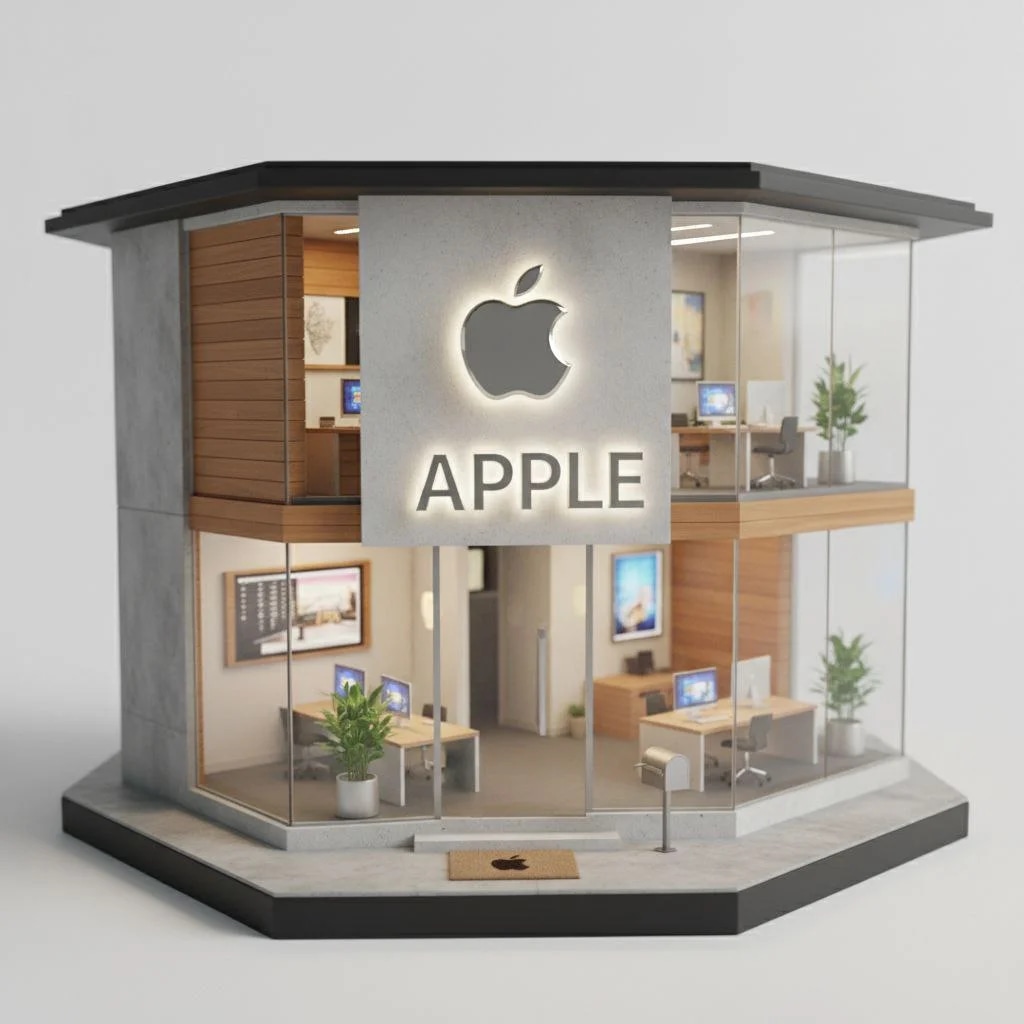 6D фигурки офисов или зданий