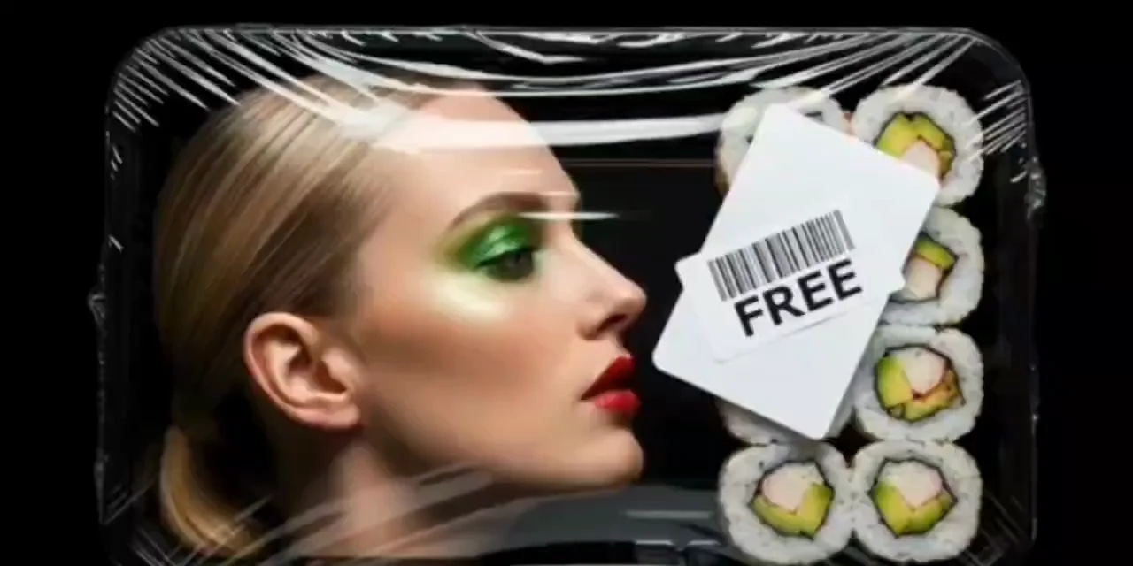 От нашего подписчика, жутковато, но пробивает рекламную слепоту наверняка