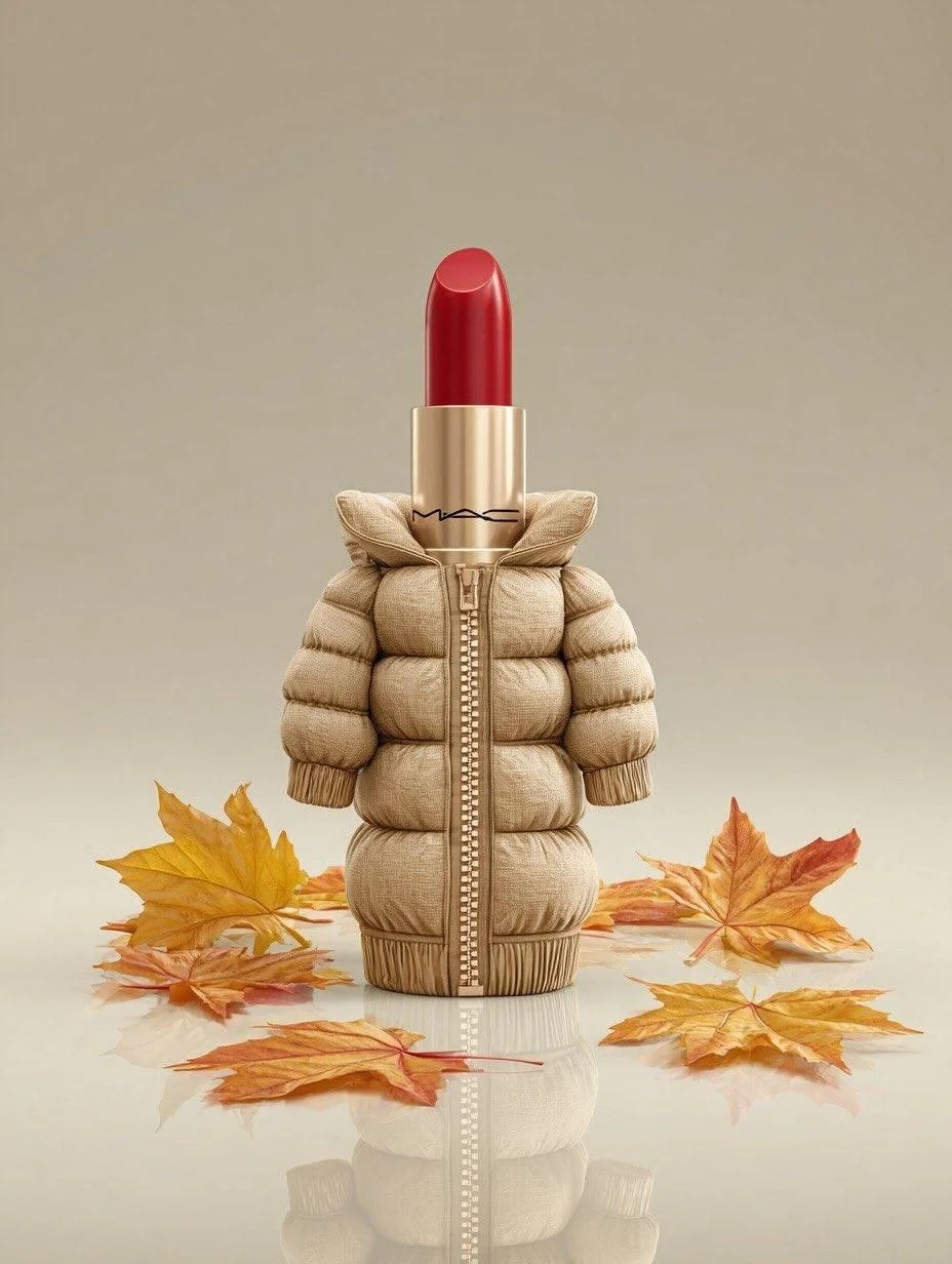 Product photography of a [YOUR_OBJECT] wearing a miniature t