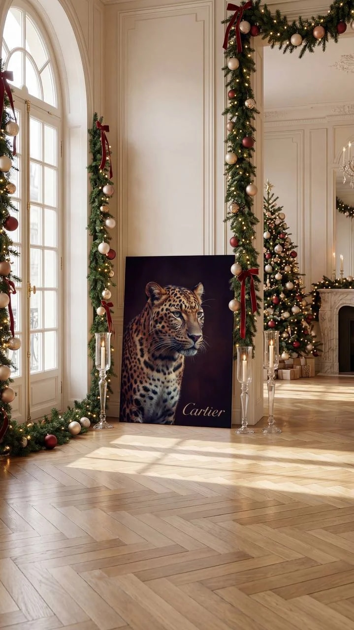 spacious classical interior with floor-to-ceiling windows, flooded wit