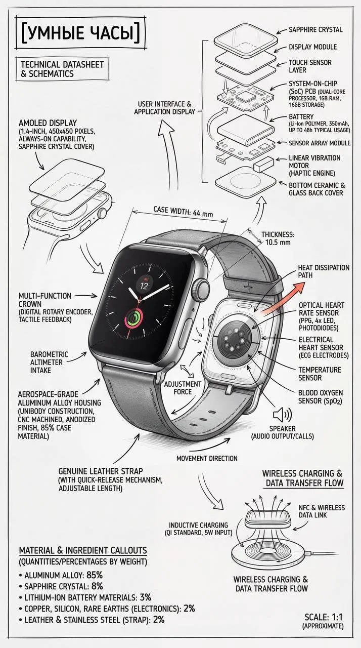 high-quality infographic image of  Круассан combining a realistic phot