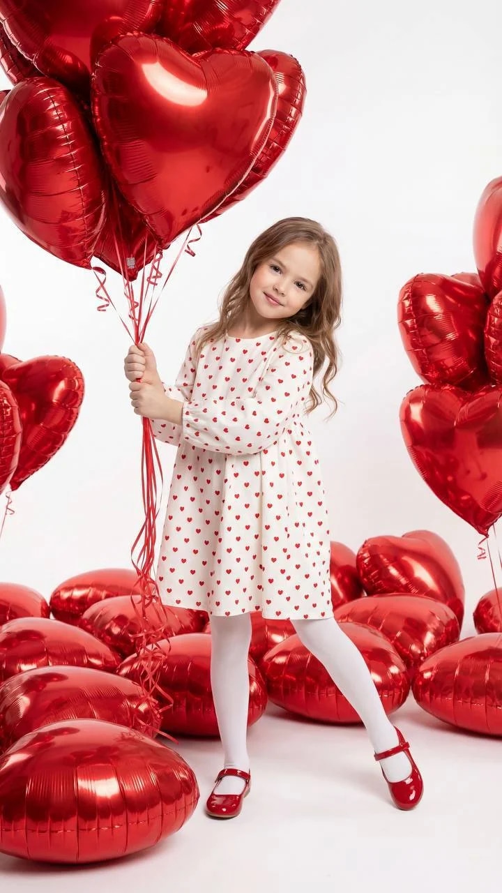 Use the child’s photo reference. A small model stands in the studio on