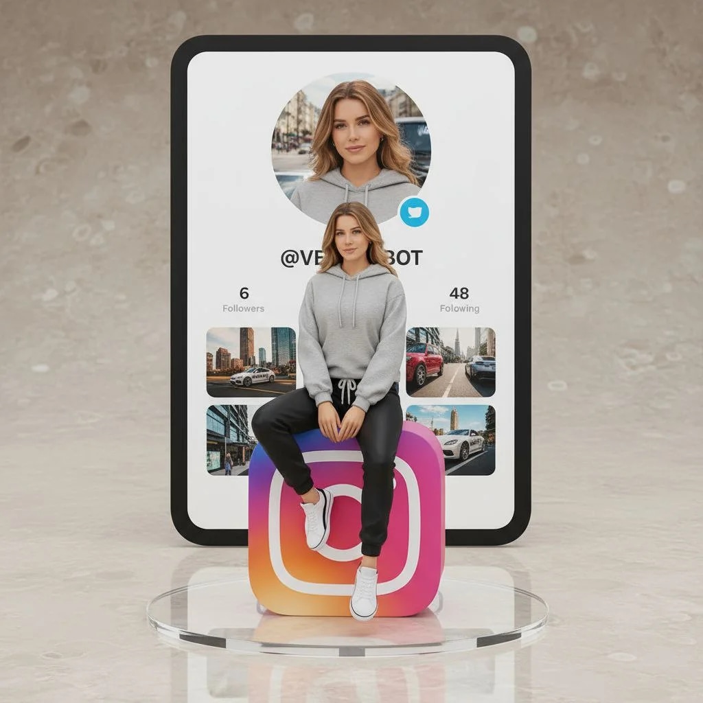 А вот ещё прикольный промпт, который можно и доработать, и оживить как надо, и фон и инсту