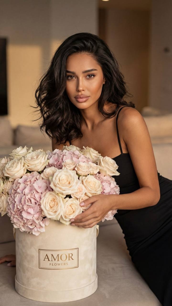 Photorealistic premium portrait of the model, completely based on a photo refere