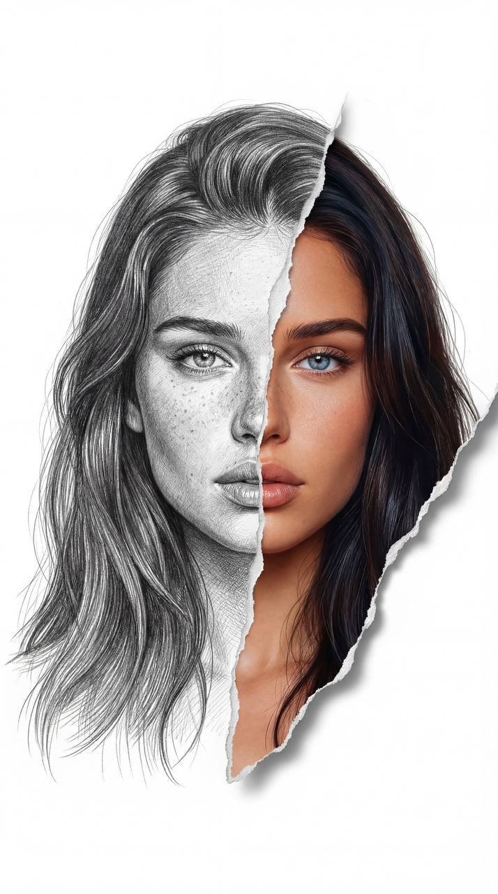 Use the downloaded photo reference and fully preserve the exact facial features