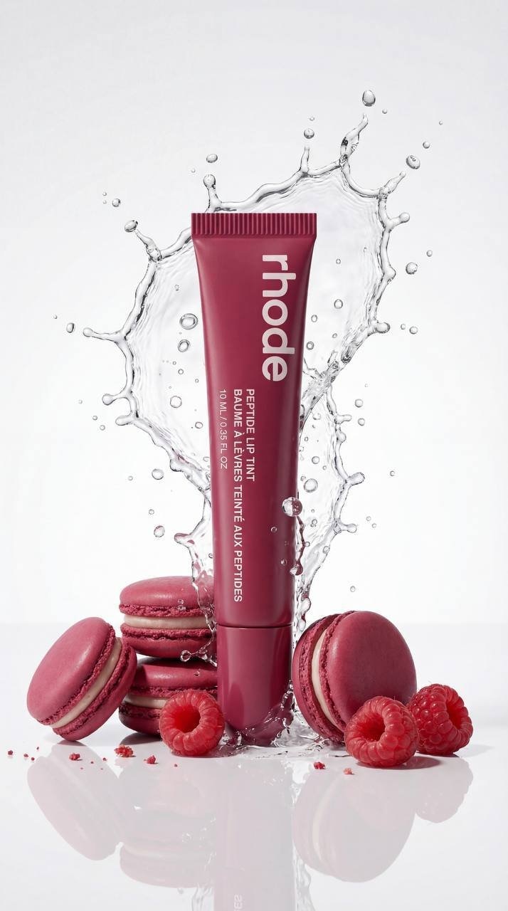 Premium studio subject shooting on a pure white glossy background with light sur